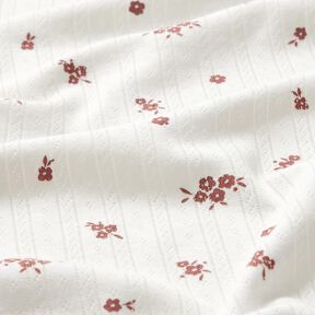 Ajour Cotton Jersey Country house flowers – ivory, 