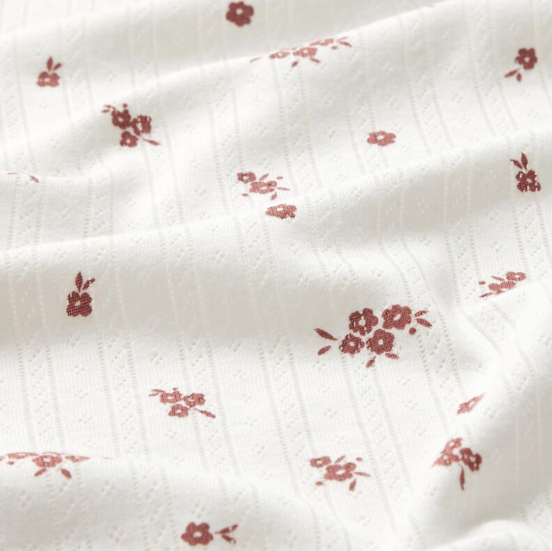 Ajour Cotton Jersey Country house flowers – ivory, image number 2