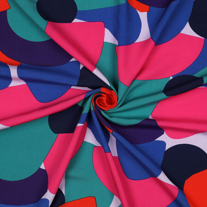 LENZING™ ECOVERO™ viscose fabric  Rockpool | Nerida Hansen – lavender/petrol,  image number 3