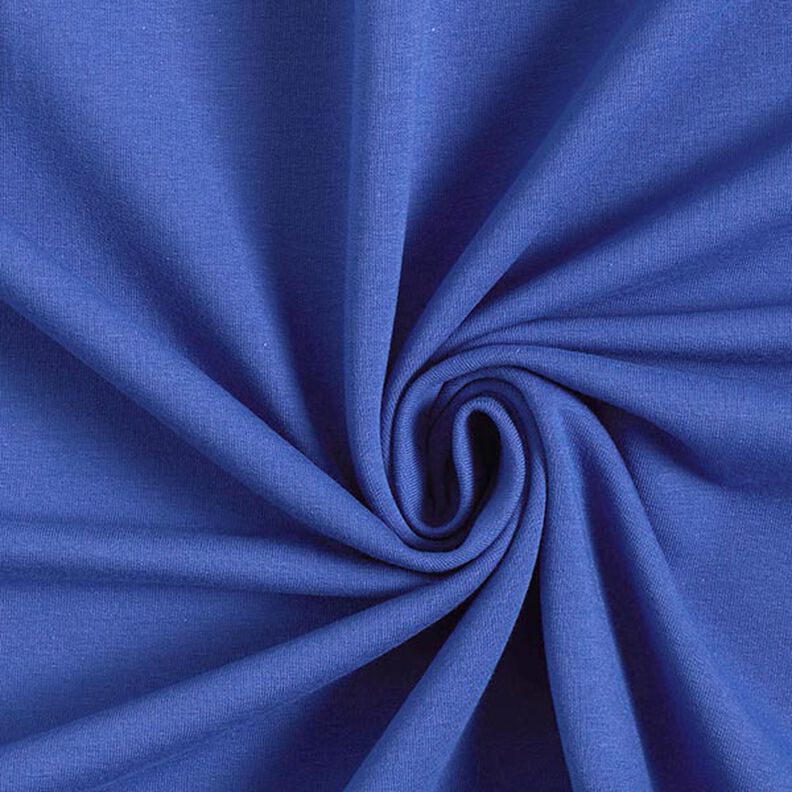 Light Cotton Sweatshirt Fabric Plain – indigo,  image number 1