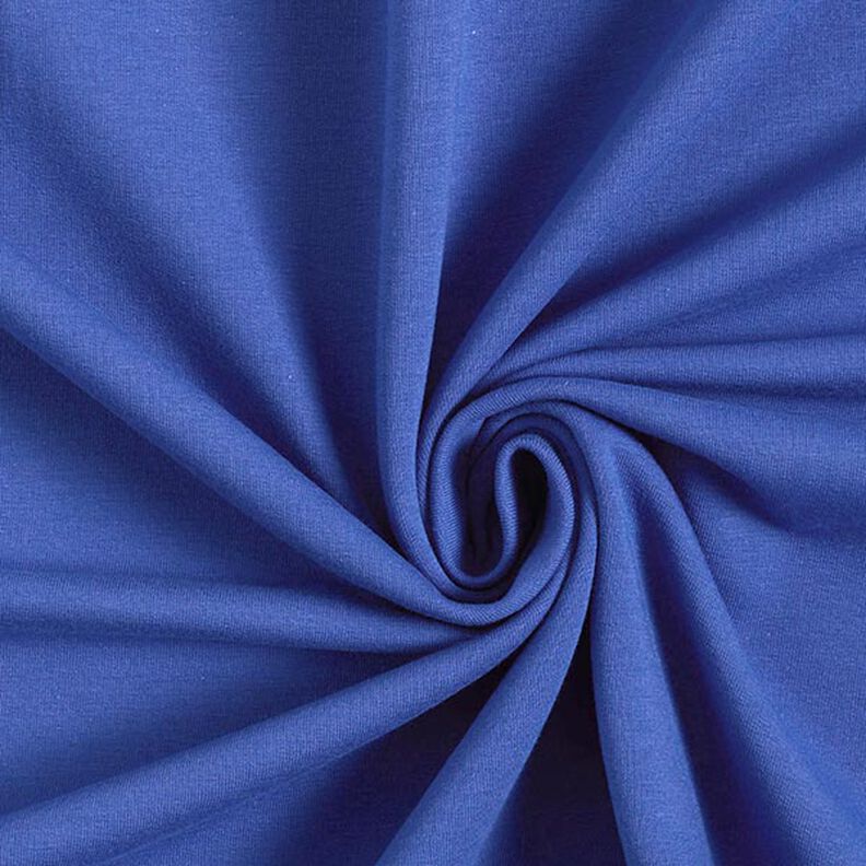 Light Cotton Sweatshirt Fabric Plain – indigo, image number 1
