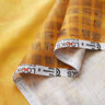 GOTS Cotton Batiste border fabric checks with colour gradient | TCC x LOOKS by Wolfgang Joop – curry,  thumbnail number 4
