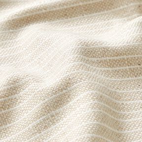 Decor Fabric Panama discreet stripes &ndash; natural/light beige, 