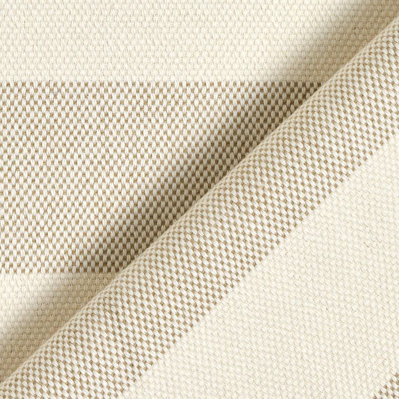 Decor Fabric Panama broad stripes &ndash; taupe/light beige,  image number 4