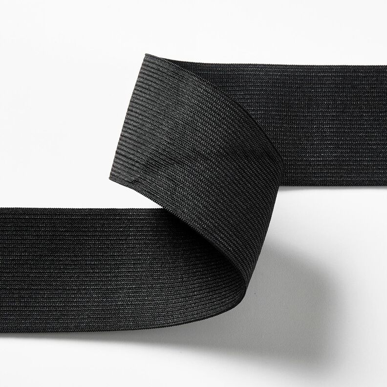 Smooth elastic tape [3 m | 50 mm] – black,  image number 2