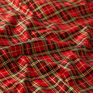 Cretonne Decor Fabric Christmas Check – red, 
