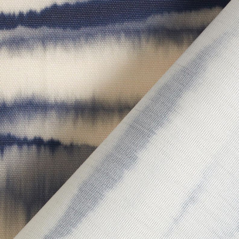 Outdoor Fabric Canvas batik – sand/midnight blue,  image number 5