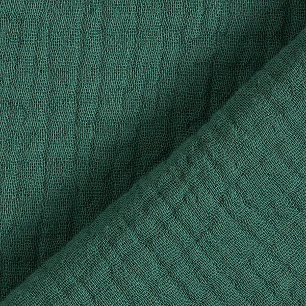 GOTS Triple-Layer Cotton Muslin – dark green,  image number 5