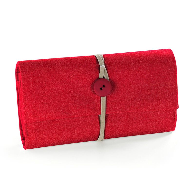 Felt 90 cm / 3 mm thick – carmine,  image number 4
