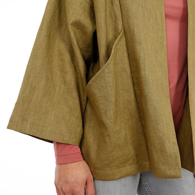 WOMAN SINA - kimono jacket with slanted pockets, Studio Schnittreif  | XS -  XXL,  image number 6