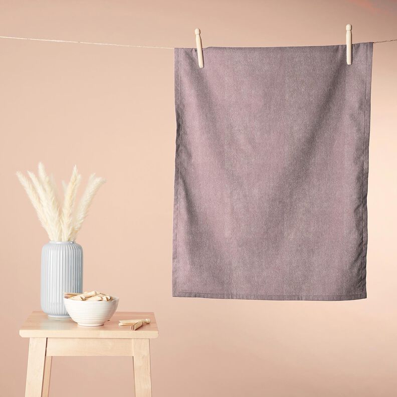 Towelling Fabric Stretch Plain – light dusky pink,  image number 8