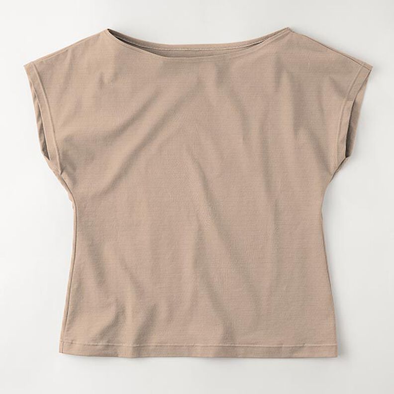 Bamboo Viscose Jersey Plain – sand, image number 8