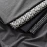 Trouser fabric stretch zig-zag – silver grey/black,  thumbnail number 5