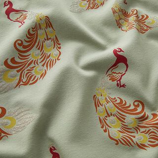 Cotton jersey glittery peacock – reed, 