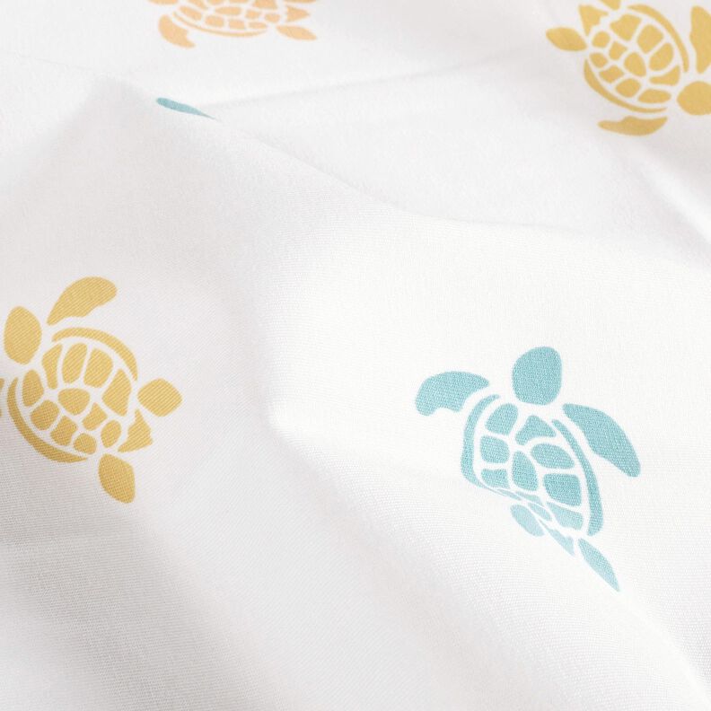 Cotton Jersey colourful tortoises – ivory/salmon,  image number 2