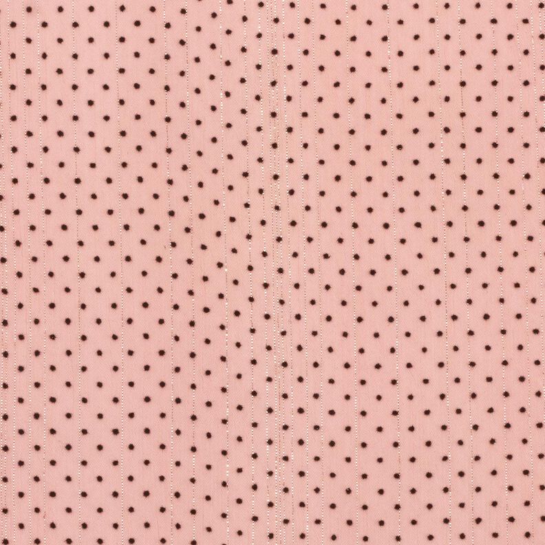 Glitter stripes and dots chiffon – light dusky pink,  image number 1
