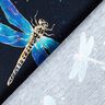 Cotton Jersey Dragonflies | Glitzerpüppi – midnight blue/light turquoise,  thumbnail number 4