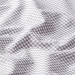 Cotton Poplin Small Gingham, yarn-dyed – grey/white, 