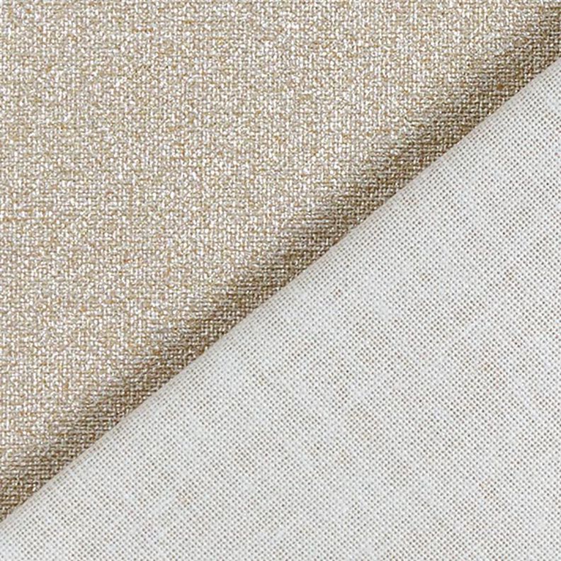 Coated Cotton Glitter – gold metallic,  image number 3