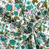 Cotton Poplin paisley flowers – ivory/emerald green,  thumbnail number 3