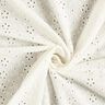 Cotton Batiste Broderie Anglaise rows of flowers – offwhite,  thumbnail number 5