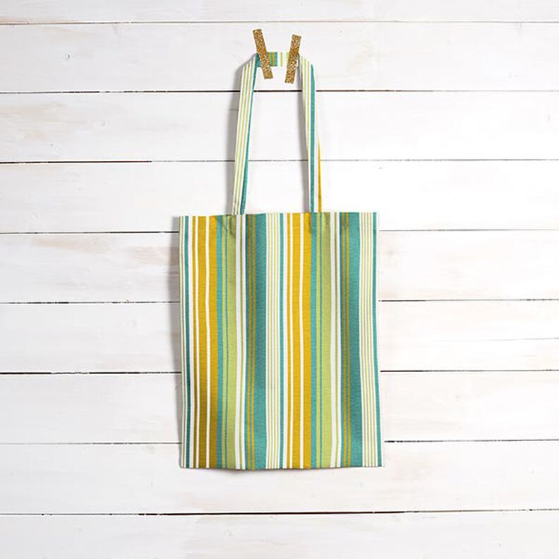 awning fabric Blurred Stripes – mustard/light green,  image number 8