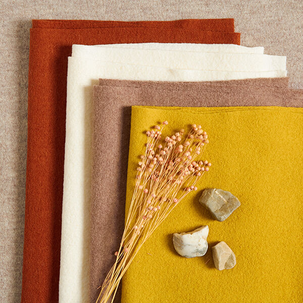 Fulled woollen loden – mustard,  image number 6