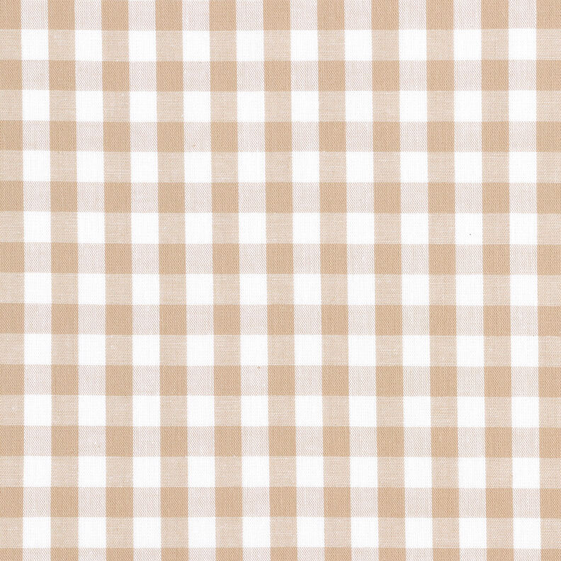 Cotton Vichy check 1 cm – anemone/white,  image number 1