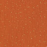 Scattered Gold Polka Dots Cotton Muslin – terracotta/gold,  thumbnail number 1