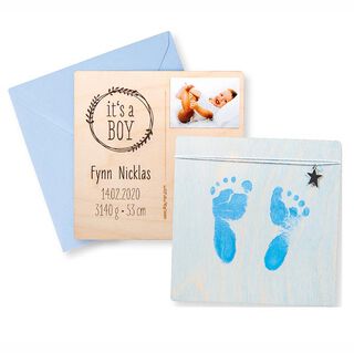 Print Set Baby | Rayher – light blue, 