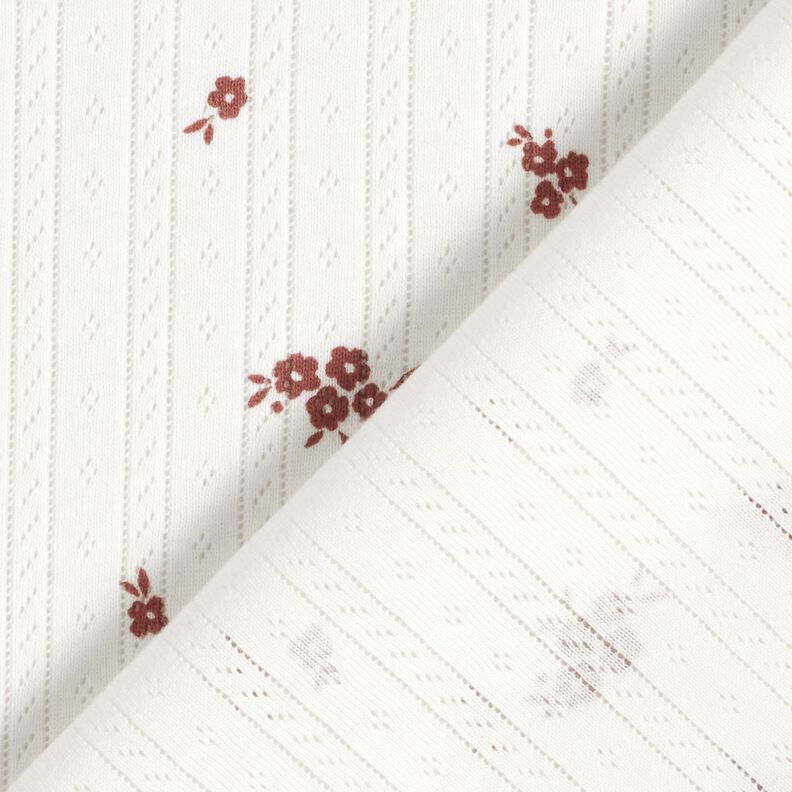 Ajour Cotton Jersey Country house flowers – ivory, image number 4