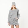 Brushed Melange Sweatshirt Fabric – light grey,  thumbnail number 9