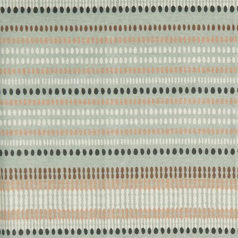 Outdoor Fabric Canvas dots – eucalyptus/light brown,  image number 1