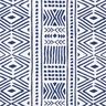 Canvas Decor Fabric Ethnic – navy blue/white,  thumbnail number 1