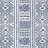 Canvas Decor Fabric Ethnic – navy blue/white,  thumbnail number 1