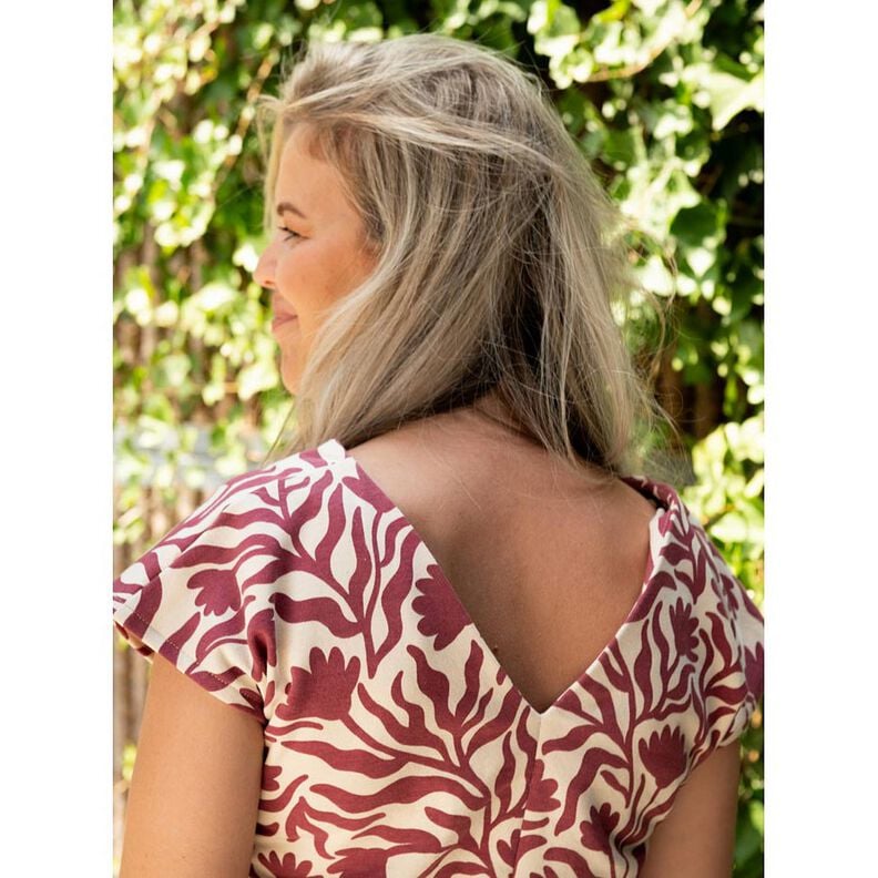 Brushed Sweatshirt Fabric unbleached Flowers | Poppy Fabrics – cream/fawn,  image number 5