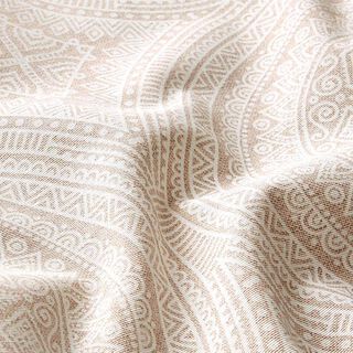 Decor Fabric Canvas Mandala – natural/white, 