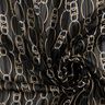 Glitter pinstripe chain links chiffon – black/white,  thumbnail number 3