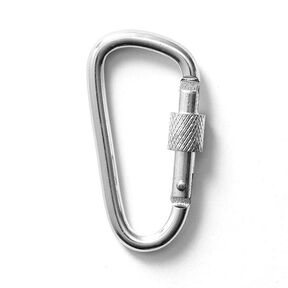 Carabiner – silver metallic, 