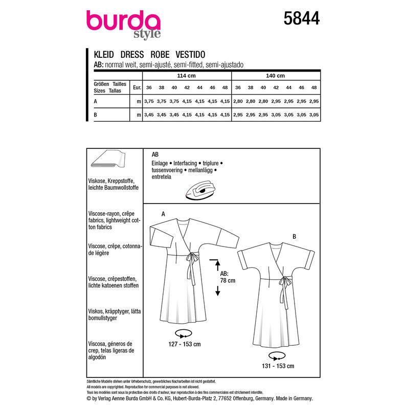Dress | Burda 5844 | 36-48,  image number 9