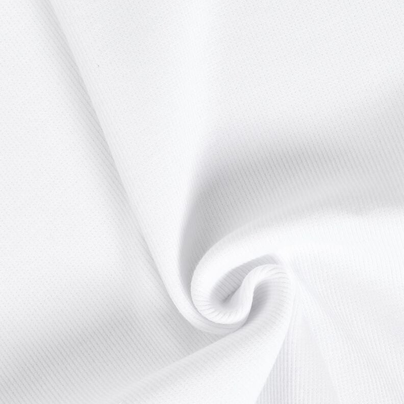 2x2 Ribbing Plain – white,  image number 1
