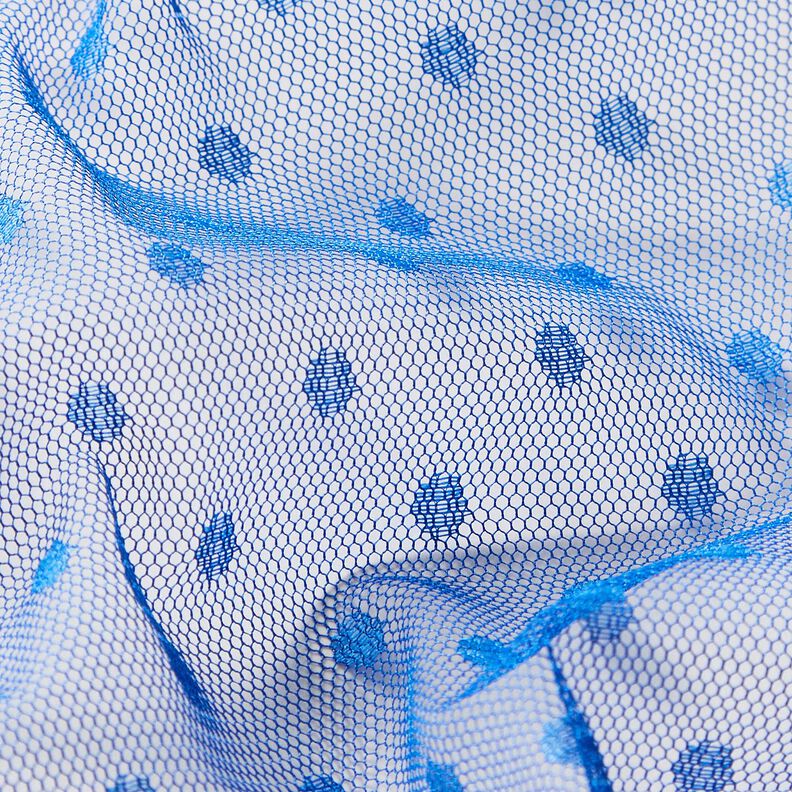 Dots soft mesh – royal blue,  image number 3