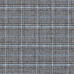Viscose Blend abstract Prince of Wales check – royal blue/black, 