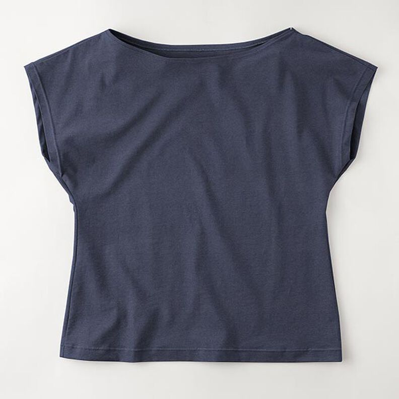Bamboo Viscose Jersey Plain – navy blue,  image number 8