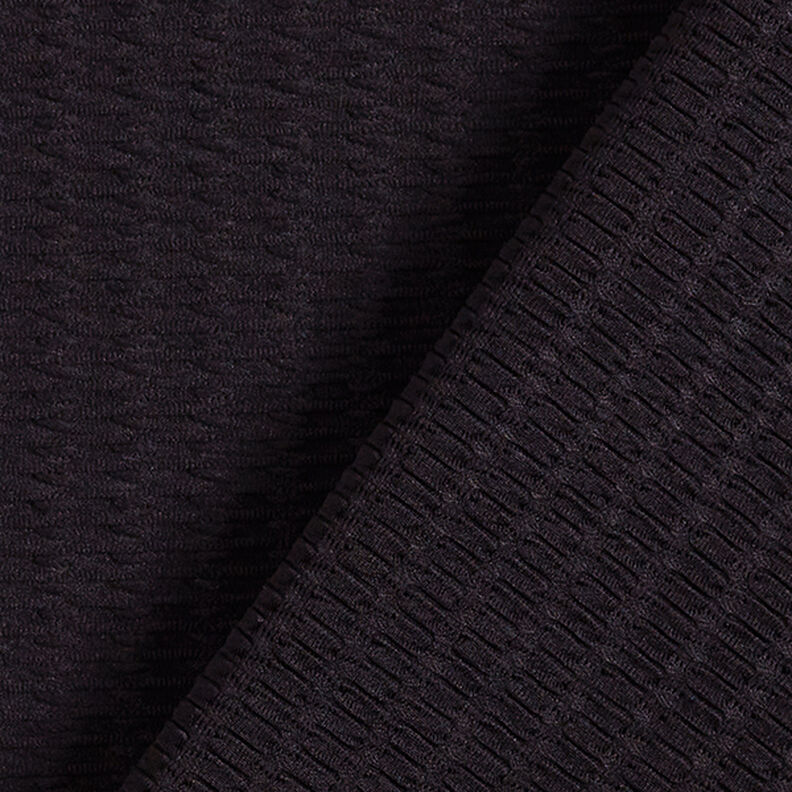 Fine Crochet Pattern Knit – black,  image number 3