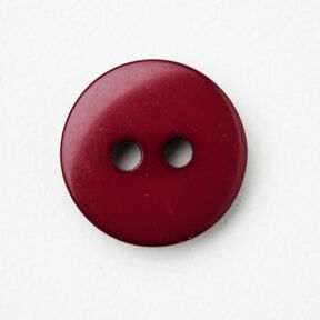 2-hole button round [Ø 11 mm] – burgundy, 