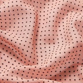 Glitter stripes and dots chiffon – light dusky pink, 