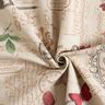 Decor Fabric Half Panama romantic collage – natural/pale berry,  thumbnail number 3