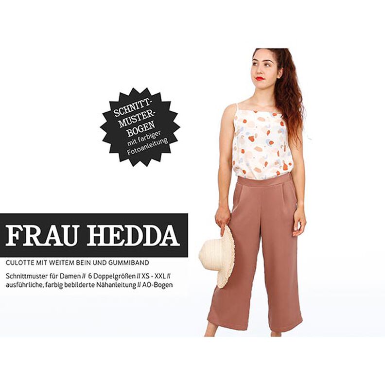 MRS. HEDDA - culottes with a wide leg and elasticated waistband, Studio Schnittreif  | XS -  XXL,  image number 1