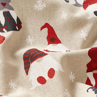 Decorative fabric half Panama winter pixie – natural, 